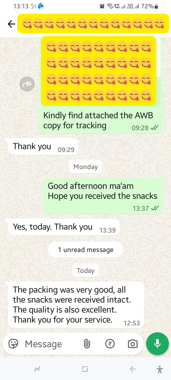 Customer Review Screenshot