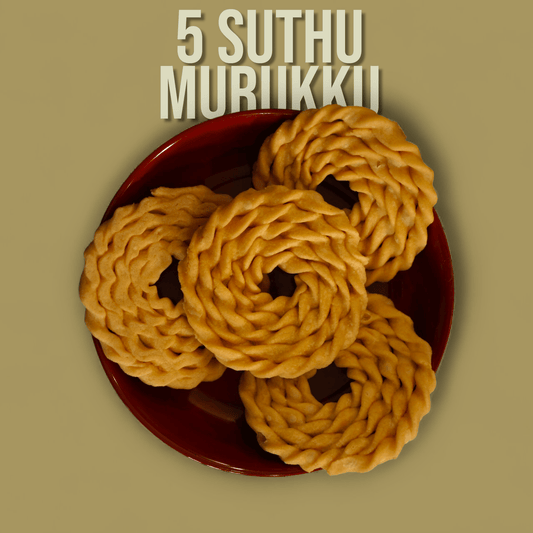 5 Suthu Murukku(4 Pieces) - Soundaram's Chettinad Sweets & Snacks