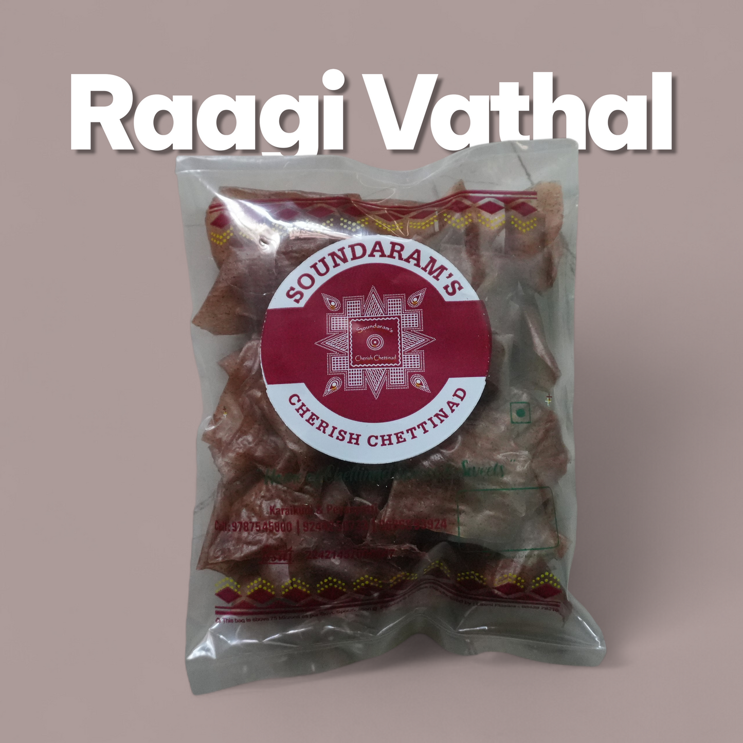 Ragi Thenkuzhal Vathal (கேழ்வரகு தேன்குழல் வத்தல்)