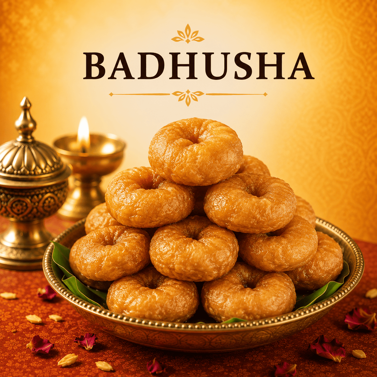 Badhusha (250g) - Soundaram's Chettinad Sweets & Snacks