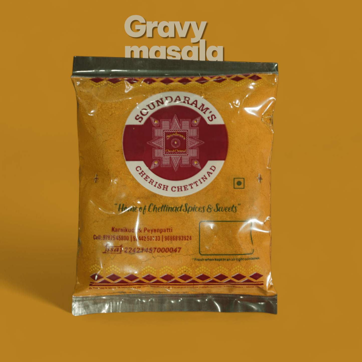 Chettinad gravy masala (250g) - Soundaram's Chettinad Sweets & Snacks