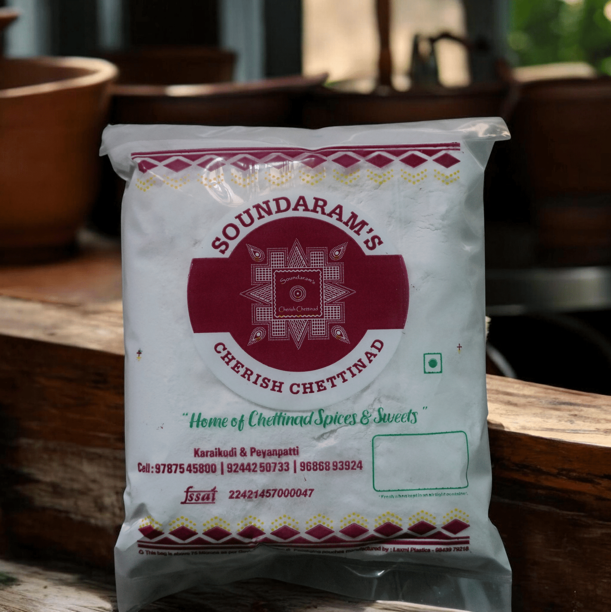 Idiyappa Maavu - 1Kg (இடியாப்ப மாவு) - Soundaram's Chettinad Sweets & Snacks
