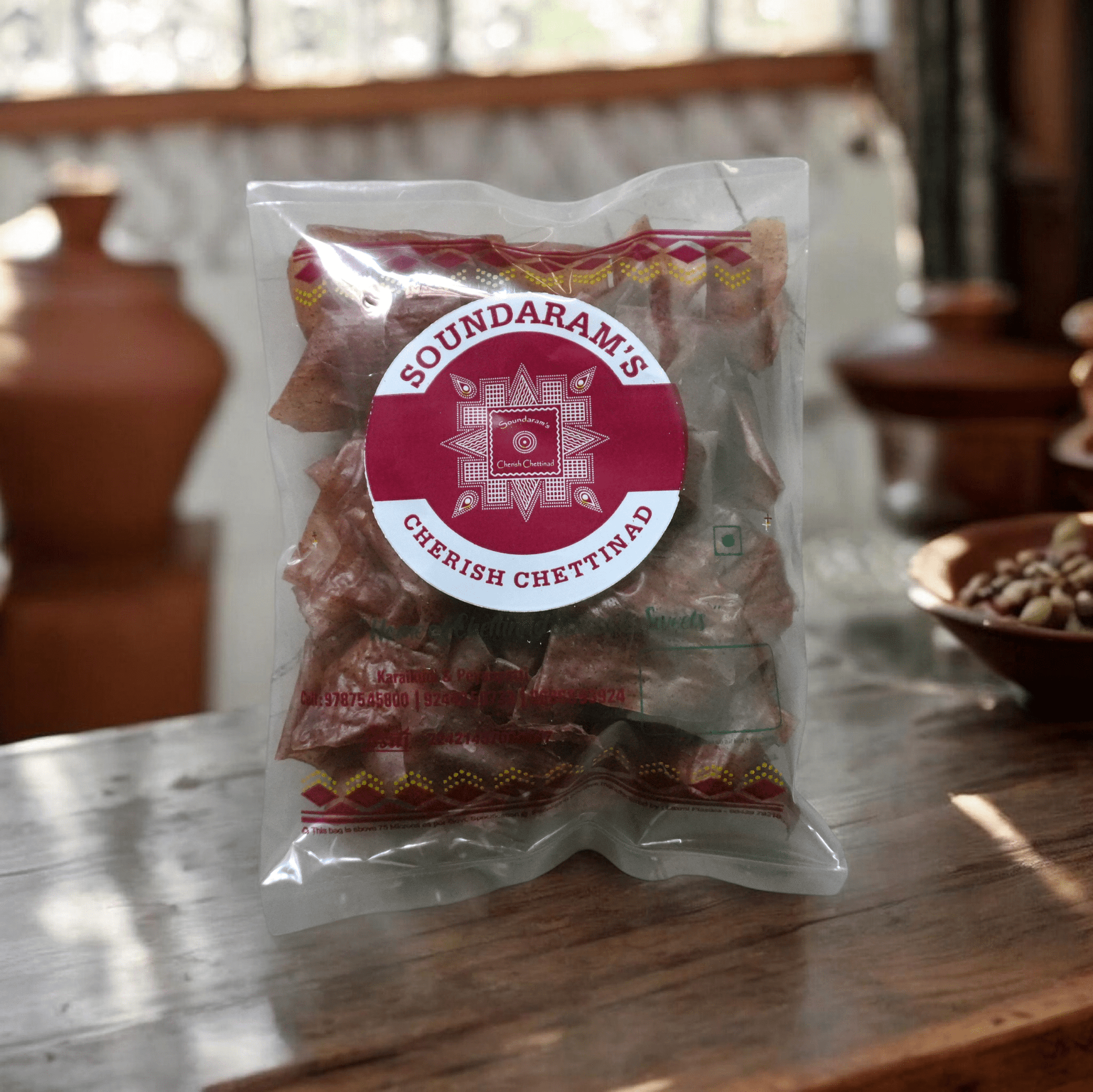 Ragi Thenkuzhal Vathal (கேழ்வரகு தேன்குழல் வத்தல்) - Soundaram's Chettinad Sweets & Snacks