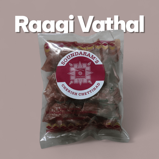 Ragi Thenkuzhal Vathal (கேழ்வரகு தேன்குழல் வத்தல்) - Soundaram's Chettinad Sweets & Snacks